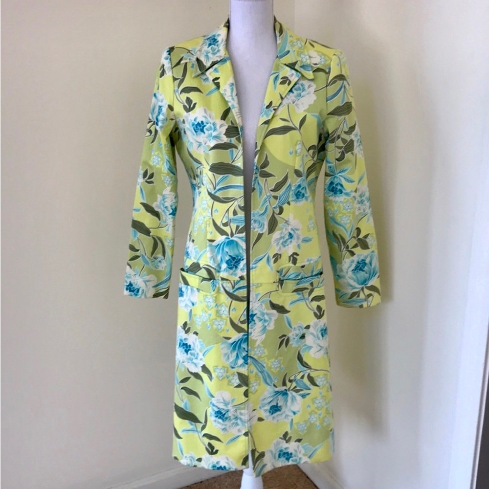Citrine green/ blue combo Sz 8, open spring jacket